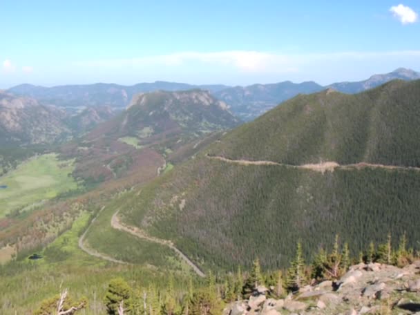 Rocky Mountains Valley — Stock Video